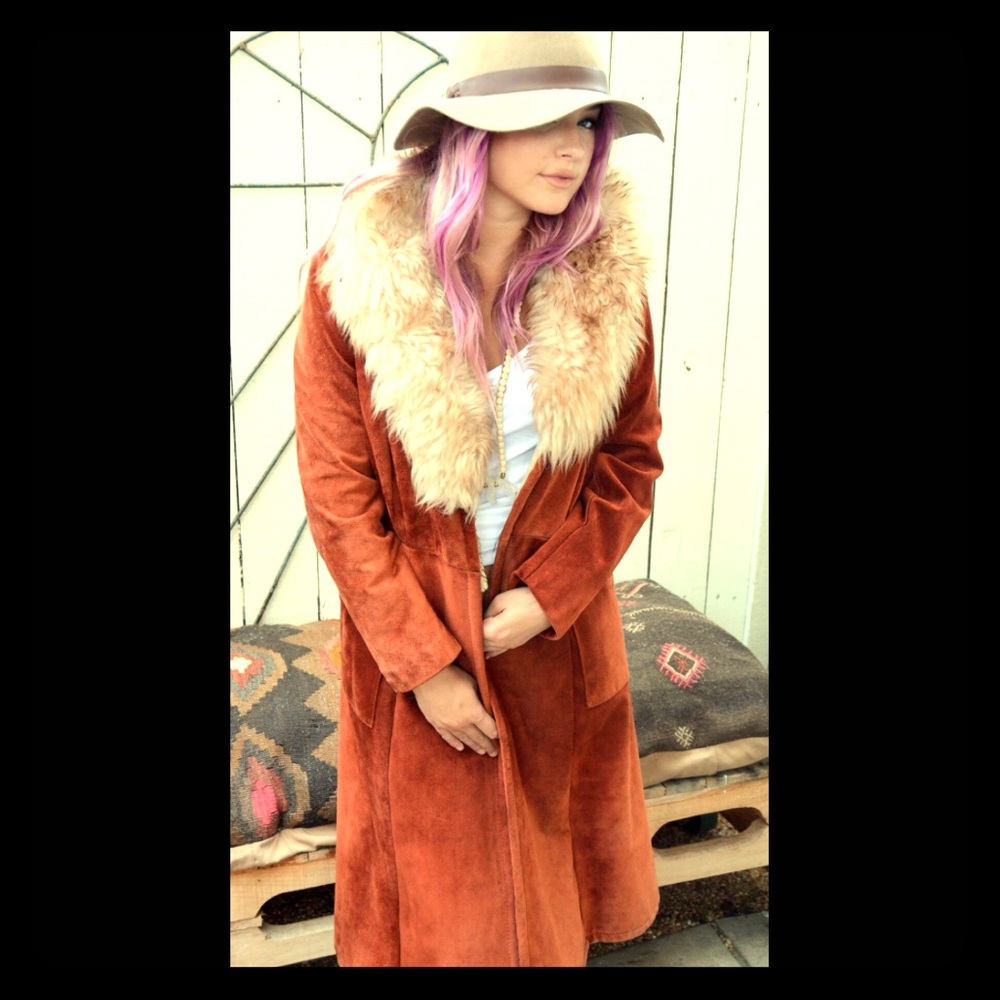 Vintage rust suede jacket by Opera.